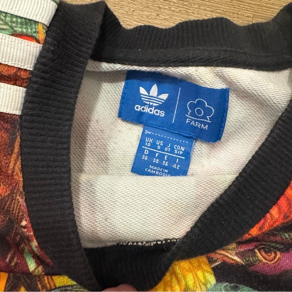 Farm Rio Adidas Collaboration Multicolor Birds of Paradise Graphic Long Sleeve - Picture 4 of 6
